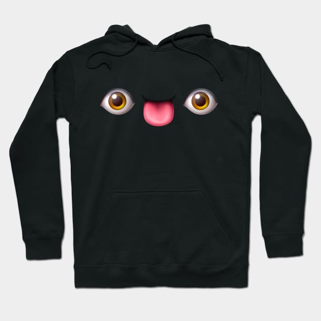 Eyes and Tongue Emoji Hoodie by Trendy Tshirts